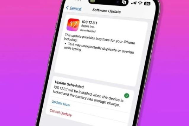 Apple phát hành bản cập nhật iOS 17.3.1