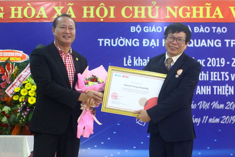 Trường ĐH Quang Trung ra mắt Trung tâm Khảo thí IETLS