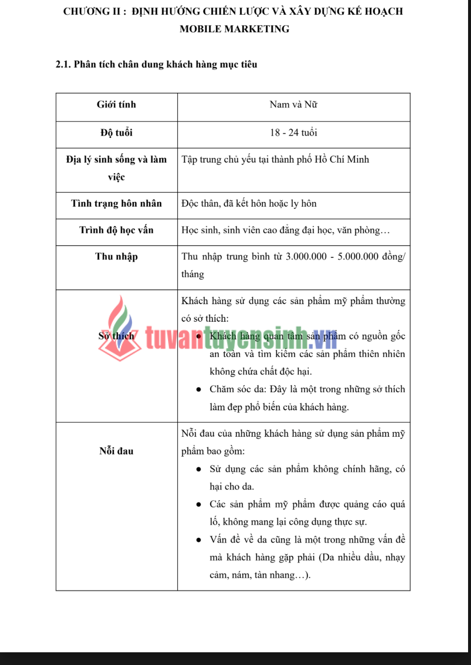 ASM MOBILE MARKETING - CĐ FPT - XÂY DỰNG TRIỂN KHAI MOBILE MARKETING CHO THƯƠNG HIỆU MỸ PHẨM SUNFLOWER 2