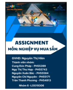ASM Nghiệp vụ mua sắm - Tập đoàn Hòa Phát - CĐ FPT