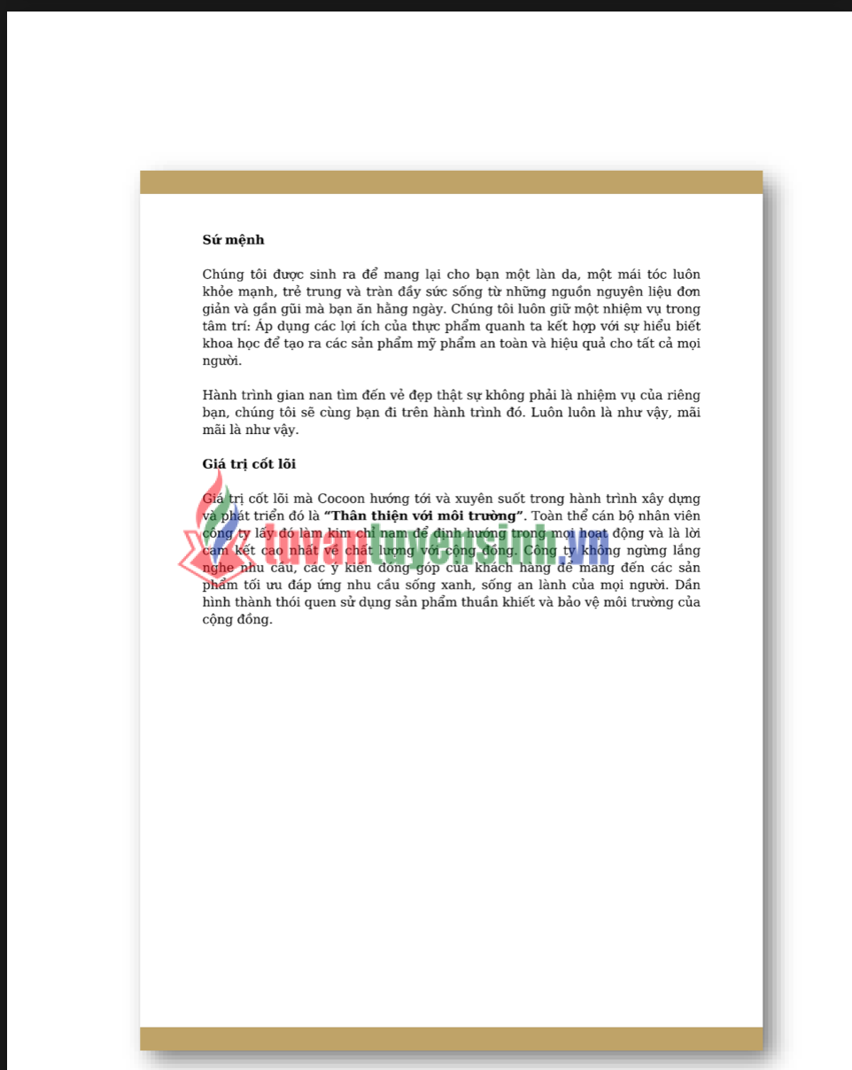 ASM QUAN HỆ CÔNG CHÚNG - CAO ĐẲNG FPT POLYTECHNIC -PHẢN HỒI THÔNG TIN VỀ SỰ VIỆC CỦA COCOON CÓ VẬT THỂ LẠ TRONG NƯỚC TẨY TRANG5