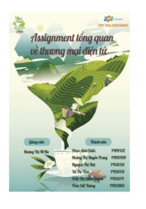 ASM TỔNG QUAN VỀ THƯƠNG MẠI ĐIỆN TỬ - CAO ĐẲNG FPT POLYTECHNIC - THƯƠNG HIỆU OTEA Trang 1