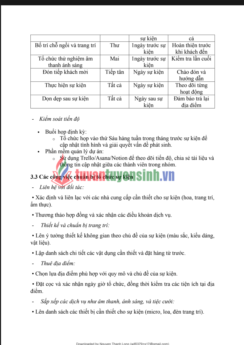 ASSIGMENT MÔN QUẢN TRỊ SỰ KIỆN - TÌM HIỂU VỀ CÔNG TY WEDINSTYLE TỔ CHỨC SỰ KIỆN - Cao đẳng FPT 2
