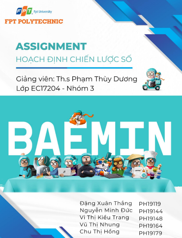 ASSIGNMENT Hoạch định chiến lược số cho Beamin - Cao đẳng FPT