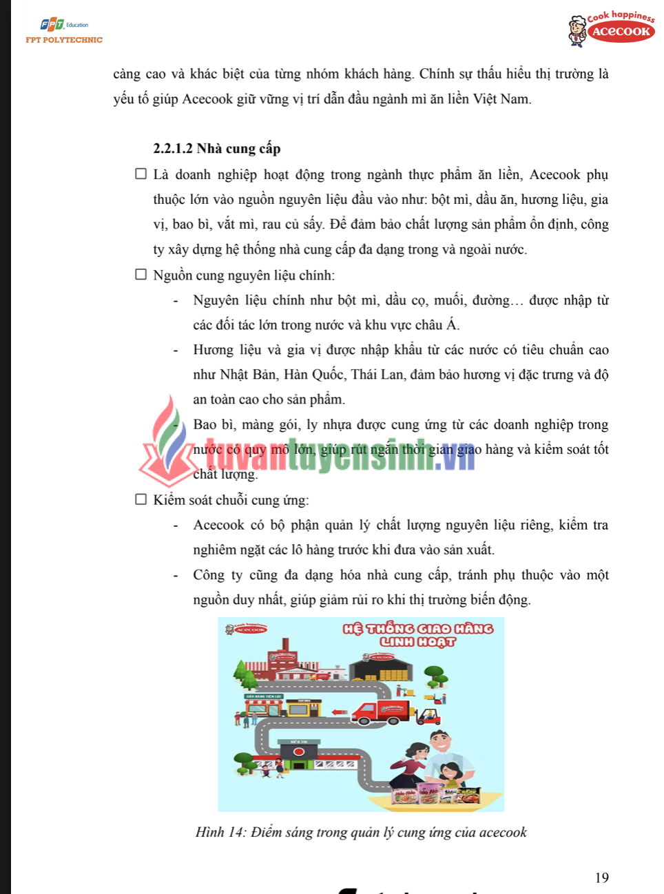 ASSIGNMENT Marketing Căn bản MAR1021 - Nghiên cứu Hoạt động Marketing Hỗn hợp của Công ty Acecook Việt Nam - CĐ FPT 2