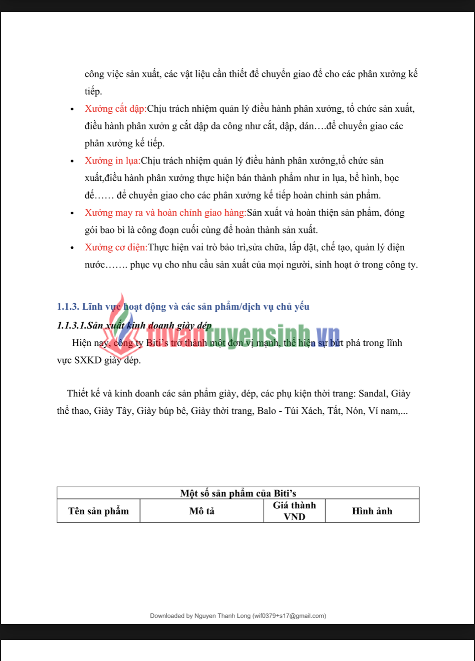 ASSIGNMENT Nhập môn Quan hệ Công chúng - Biti's trường Cao đẳng FPT 2