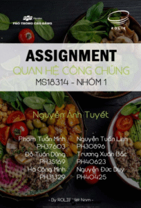 ASSIGNMENT QUAN HỆ CÔNG CHÚNG - CD FPT - Công ty TNHH ROLIE Việt Nam