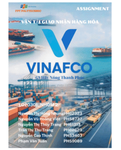 ASSIGNMENT Vận tải giao nhận hàng hóa Vinafco - trường Cao đẳng FPT