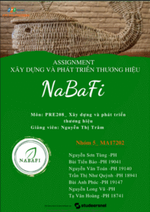 ASSIGNMENT XÂY DỰNG VÀ PHÁT TRIỂN THƯƠNG HIỆU NaBaFi - Cao đẳng Thực hành FPT
