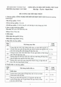 ĐỀ CƯƠNG CHI TIẾT HỌC PHẦN CÔNG NGHỆ CHẾ BIẾN ĐỒ HỘP THỦY SẢN – ĐẠI HỌC CẦN THƠ trang 1