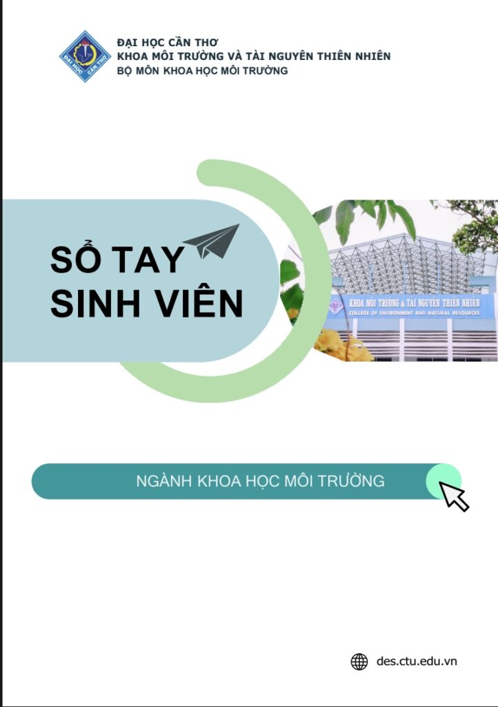 SỔ TAY SINH VIÊN NGÀNH KHOA HỌC MÔI TRƯỜNG – ĐẠI HỌC CẦN THƠ trang 1