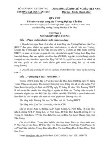 QUY CHẾ TỔ CHỨC VÀ HOẠT ĐỘNG TRƯỜNG ĐẠI HỌC CẦN THƠ 2023 – VĂN BẢN CHÍNH THỨC trang 1
