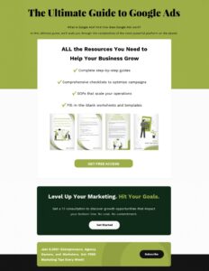 THE ULTIMATE GUIDE TO GOOGLE ADS - STEP BY STEP CHECKLISTS & STRATEGY TEMPLATES trang 1