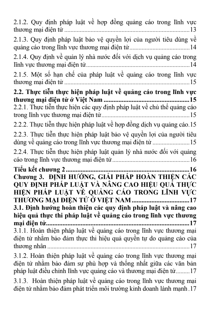 LUẬN VĂN THẠC SĨ LUẬT HỌC - PHÁP LUẬT VỀ QUẢNG CÁO TRONG LĨNH VỰC THƯƠNG MẠI ĐIỆN TỬ Ở VIỆT NAM (ĐẠI HỌC LUẬT HUẾ, 2022) trang 4