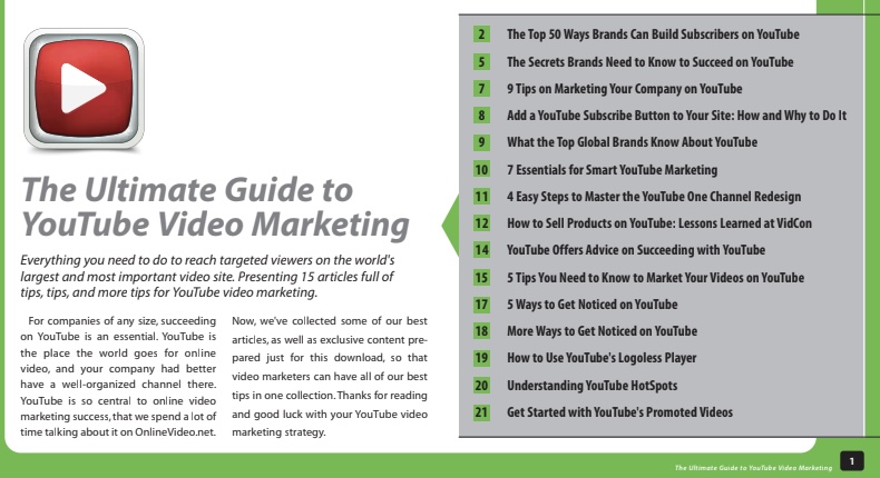 SÁCH THE ULTIMATE GUIDE TO YOUTUBE VIDEO MARKETING PDF Tải Miễn Phí (TIPS, STRATEGIES & BEST PRACTICES) 5 THE ULTIMATE GUIDE TO YOUTUBE VIDEO MARKETING (TIPS, STRATEGIES & BEST PRACTICES) trang 1
