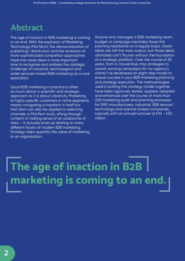 The 8 Moves of B2B – Khung chiến lược Marketing cho Doanh nghiệp Sản xuất, Khoa học & Công nghệ trang 1