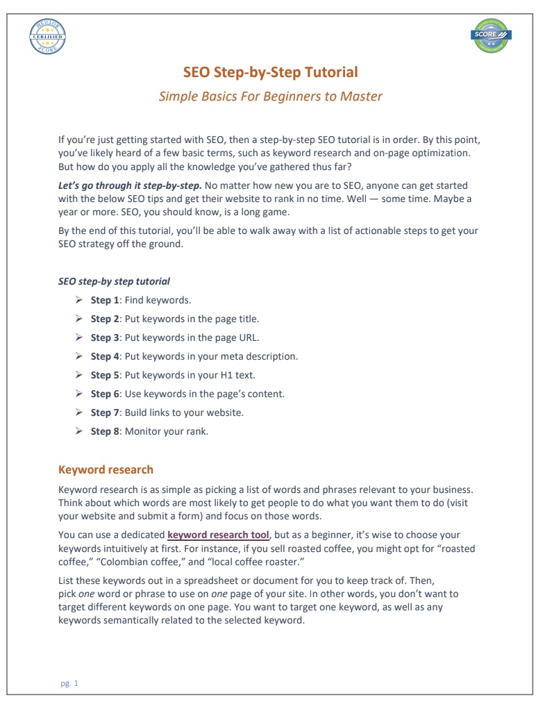 SEO Step-by-Step Tutorial – Hướng dẫn SEO cơ bản từng bước cho người mới bắt đầu 5 SEO Step-by-Step Tutorial – Hướng dẫn SEO cơ bản từng bước cho người mới bắt đầu trang 1