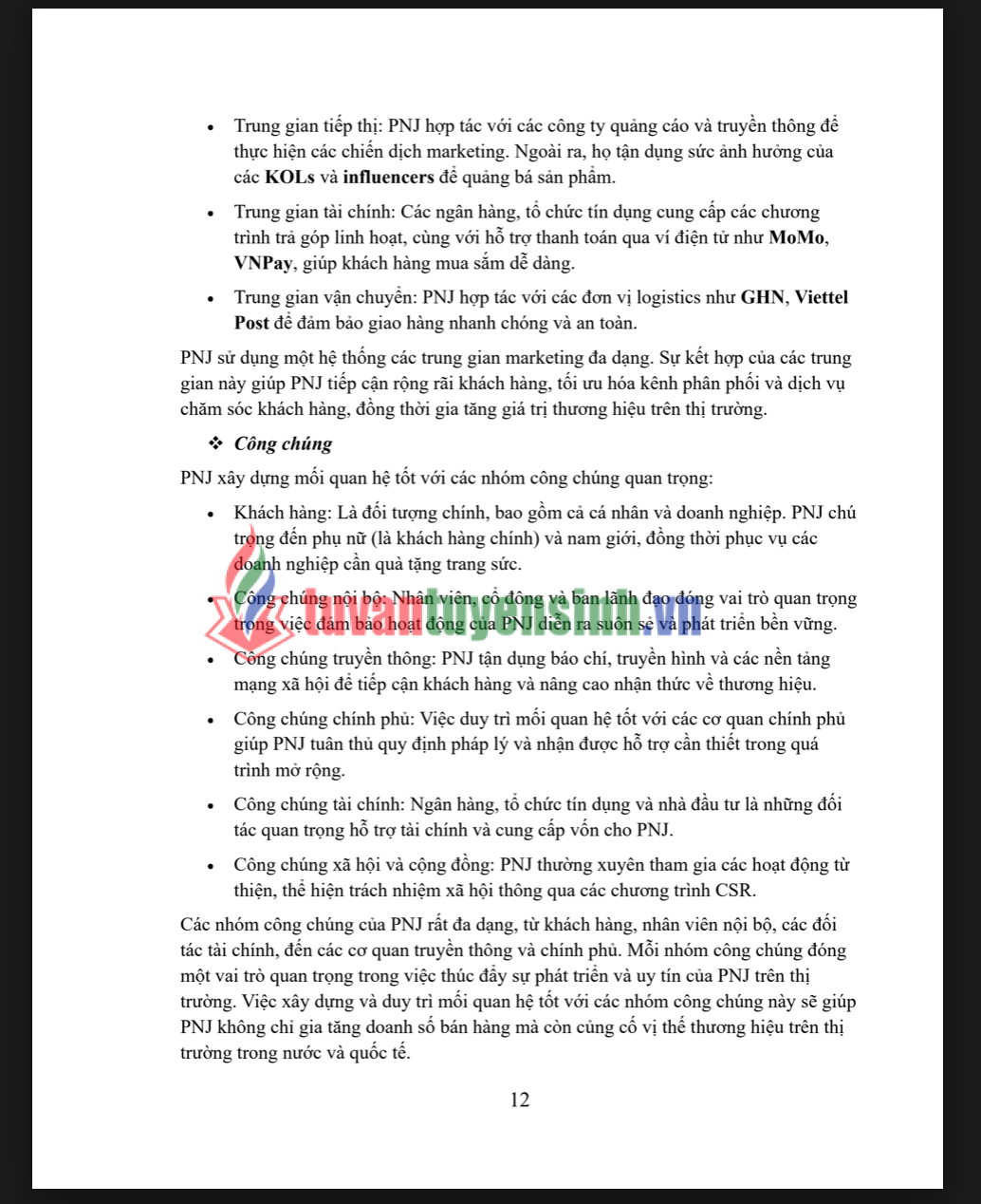 BAI TIEU LUAN QUAN TRI MARKETING PHAN TICH HOAT DONG QUAN TRI CUA CONG TY CO PHAN VANG BAC DA QUY PHU NHUAN 4