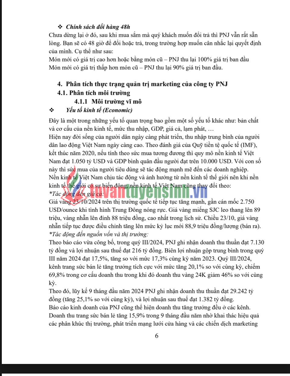 BÀI TIỂU LUẬN QUẢN TRỊ - MARKETING PHÂN TÍCH HOẠT ĐỘNG QUẢN TRỊ CỦA CÔNG TY CỔ PHẦN VÀNG BẠC ĐÁ QUÝ - PHÚ NHUẬN2
