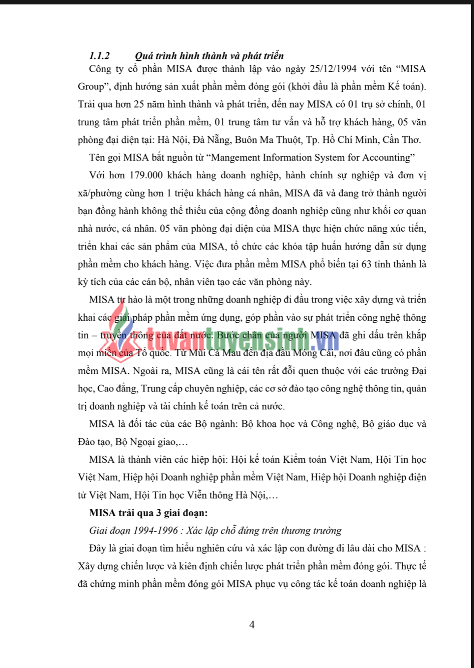 Báo cáo thực tập tốt nghiệp ngành Quản trị Kinh doanh – Đại học Công nghiệp Thực phẩm TP.HCM Quy trình bán hàng tại Công ty MISA.