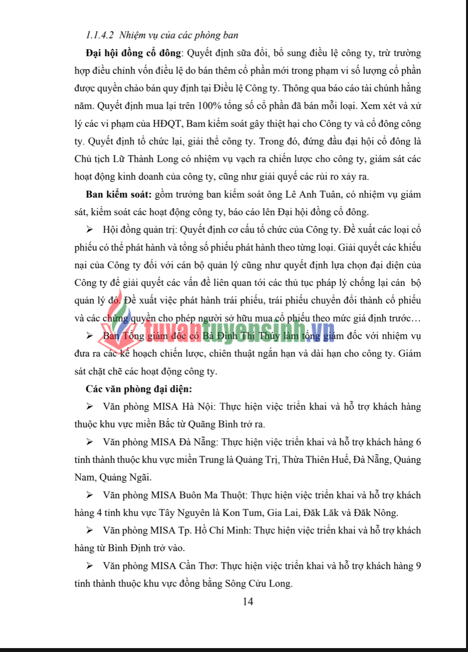 Báo cáo thực tập tốt nghiệp ngành Quản trị Kinh doanh – Đại học Công nghiệp Thực phẩm TP.HCM Quy trình bán hàng tại Công ty MISA. 3