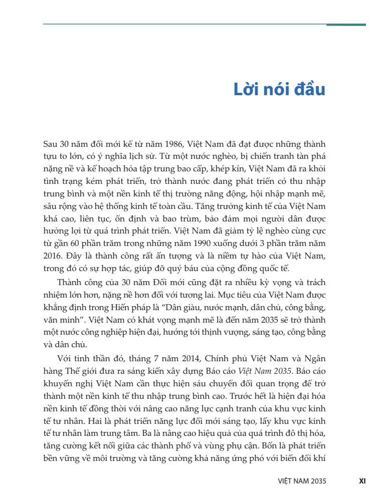 Việt Nam 2035: Báo cáo tổng quan – Hướng tới Thịnh vượng, Sáng tạo, Công bằng và Dân chủ 7 Báo cáo tổng quan – Hướng tới Thịnh vượng, Sáng tạo, Công bằng và Dân chủ TRANG 3
