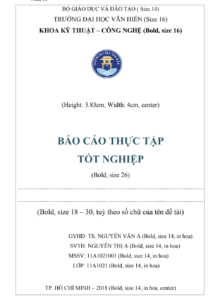 Hướng dẫn trình bày báo cáo thực tập tốt nghiệp – Cấu trúc, nội dung và bố cục chuẩn Trang 2