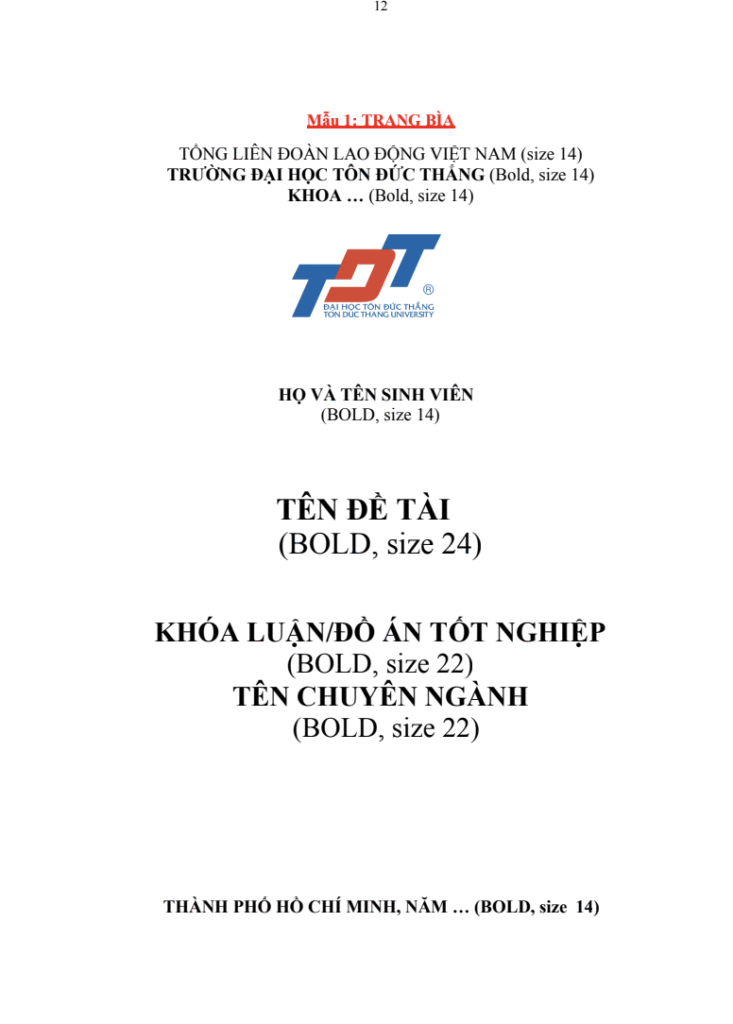 Hướng dẫn trình bày khóa luận, đồ án tốt nghiệp – Trường Đại học Tôn Đức Thắng 7 Hướng dẫn trình bày khóa luận, đồ án tốt nghiệp – Trường Đại học Tôn Đức Thắng trang 3