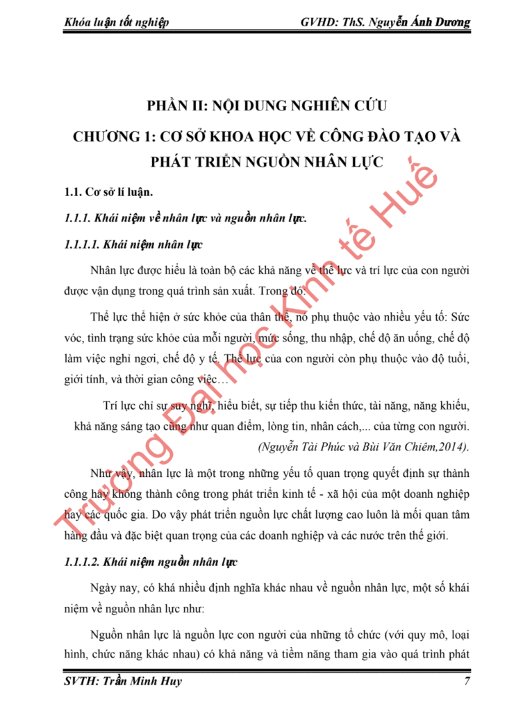 Khóa luận tốt nghiệp: Hoàn thiện công tác đào tạo và phát triển nguồn nhân lực tại Công ty Cổ phần Dệt may 29/3 Đà Nẵng 5 Khóa luận tốt nghiệp trang 3