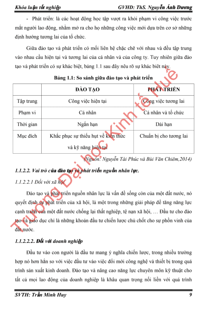Khóa luận tốt nghiệp: Hoàn thiện công tác đào tạo và phát triển nguồn nhân lực tại Công ty Cổ phần Dệt may 29/3 Đà Nẵng 6 Khóa luận tốt nghiệp trang 4