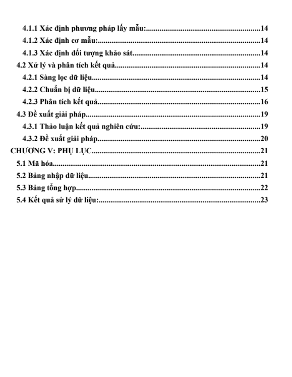 Mục lục (2) ASM NGHIÊN CỨU MARKETING - CĐ FPT - Công ty Cổ phần Sữa Việt Nam (Vinamilk)