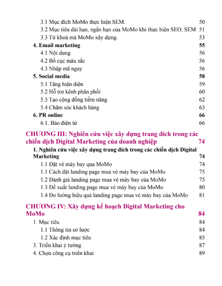 Mục lục (2) ASM PHÂN TÍCH VÀ XÂY DỰNG CHIẾN LƯỢC Digital Marketing CHO MOMO - CD FPT