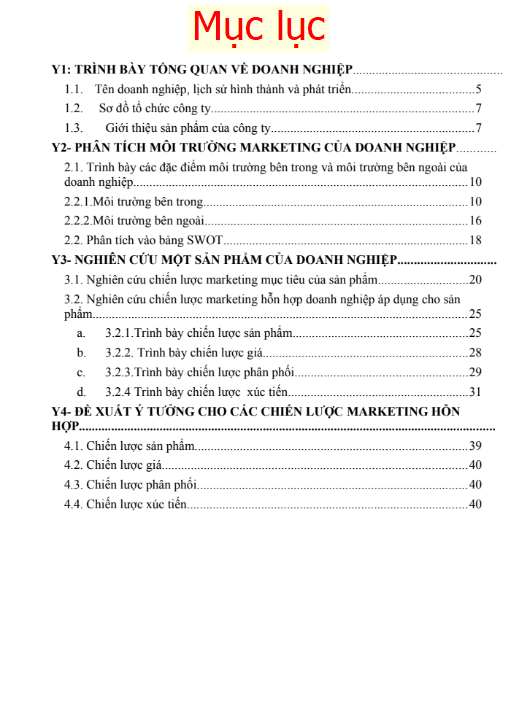 ASM MARKETING CĂN BẢN - CĐ FPT - CÔNG TY TNHH SẢN XUẤT HÀNG TIÊU DÙNG BÌNH TIÊN (BITI’S) 6 Mục lục ASM MARKETING CĂN BẢN - CĐ FPT - CÔNG TY TNHH SẢN XUẤT HÀNG TIÊU DÙNG BÌNH TIÊN (BITI’S)