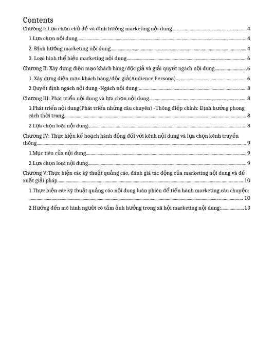 ASM CONTENT MARKETING - XÂY DỰNG KẾ HOẠCH CONTENT MARKETING CHO THƯƠNG HIỆU THỜI TRANG SAYME - CĐ FPT 7 Mục lục ASSIGNMENT CONTENT MARKETING XÂY DỰNG KẾ HOẠCH CONTENT MARKETING CHO THƯƠNG HIỆU THỜI TRANG SAYME - CĐ FPT