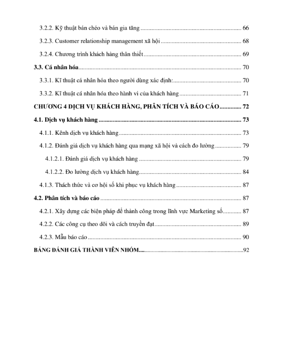 Mục lục ASSIGNMENT Hoạch định chiến lược số cho Beamin - CĐ FPT