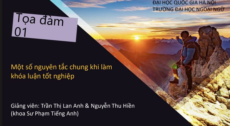 Nguyên tắc chung khi làm khóa luận tốt nghiệp trang 1
