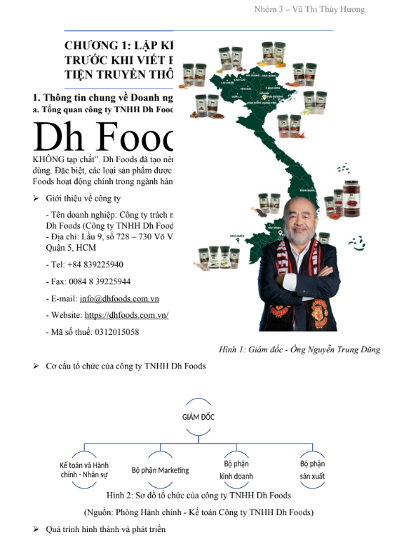 Nội dung (1) ASSIGNMENT Kỹ Năng Viết PR - Dh Foods Giờ quà yêu thương PRE203 - CD FPT