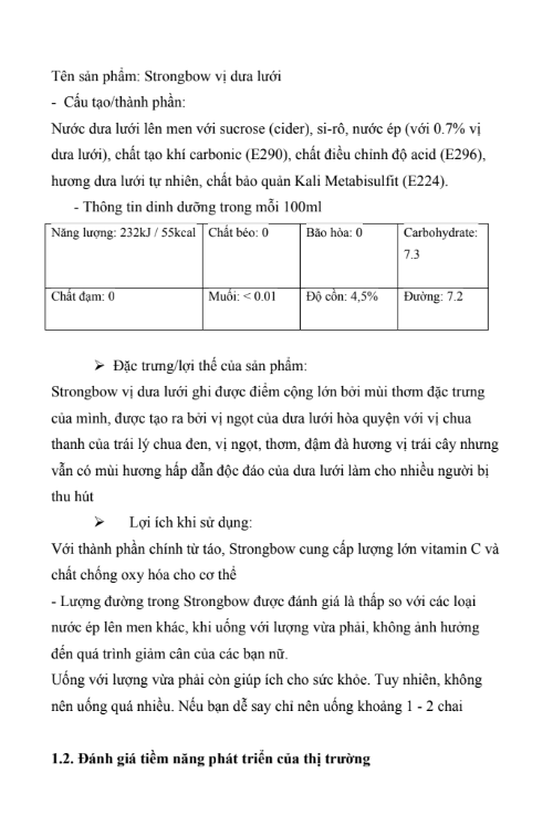 Nội dung (2) ASM HÀNH VI KHÁCH HÀNG - CĐ FPT - NGHIÊN CỨU NHU CẦU TIÊU DÙNG SẢN PHẨM STRONGBOW