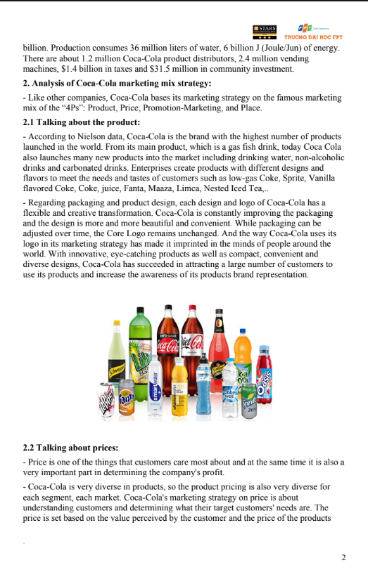 Nội dung (2) ASM Individual [MKT101] - ĐH FPT - BRAND COCA-COLA