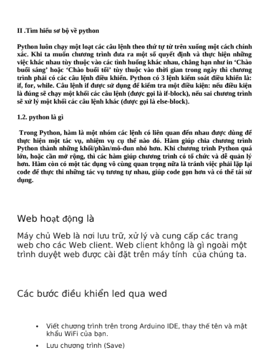 Nội dung (2) ASM Lập trình nhúng - CĐ FPT - Điều khiển Led thông qua web