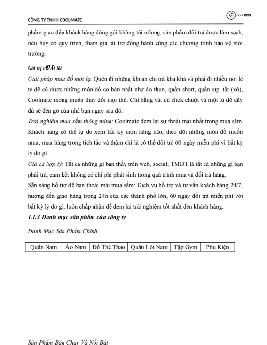 Nội dung (3) ASM Marketing số - CĐ FPT - CÔNG TY TNHH FASTECH ASIA (Coolmate)
