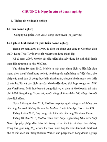 Nội dung ASM PHÂN TÍCH VÀ XÂY DỰNG CHIẾN LƯỢC Digital Marketing CHO MOMO - CD FPT