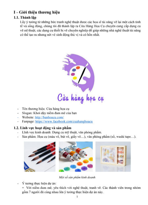 Nội dung ASM SEO & Marketing trên công cụ tìm kiếm của hàng họa cụ - Cao đẳng FPT