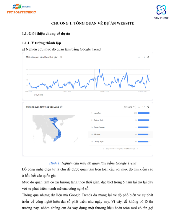 Nội dung ASM Xây dựng Website Thương mại Điện tử - Thương hiệu Sam Phon - trường CĐ FPT