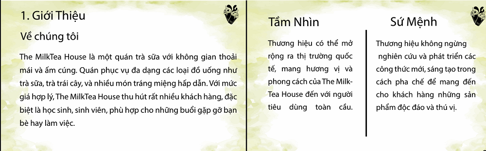 Nội dung ASSIGNMENT THE MILK TEA HOUSE - Cao đẳng Thực hành FPT