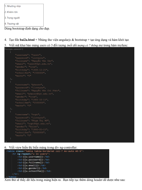 Web207-Lab4 -Front End Framework - Cao đẳng FPT 7 Nội dung Web207-Lab4 -Front End Framework - Cao đẳng FPT