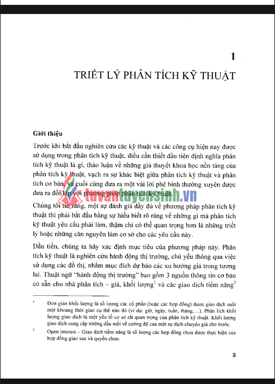 PHÂN TÍCH KỸ THUẬT ĐẦU TƯ - ỨNG DỤNG TRONG ĐẦU TƯ CHỨNG KHOÁN