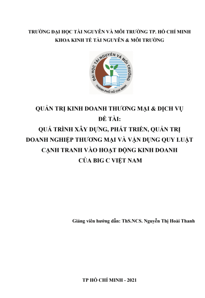 QUẢN TRỊ KINH DOANH THƯƠNG MẠI VÀ DỊCH VỤ - QUÁ TRÌNH XÂY DỰNG , PHÁT TRIỂN , QUẢN TRỊ THƯƠNG HIỆU DANH MỤC - CẠNH TRANH Trang 1