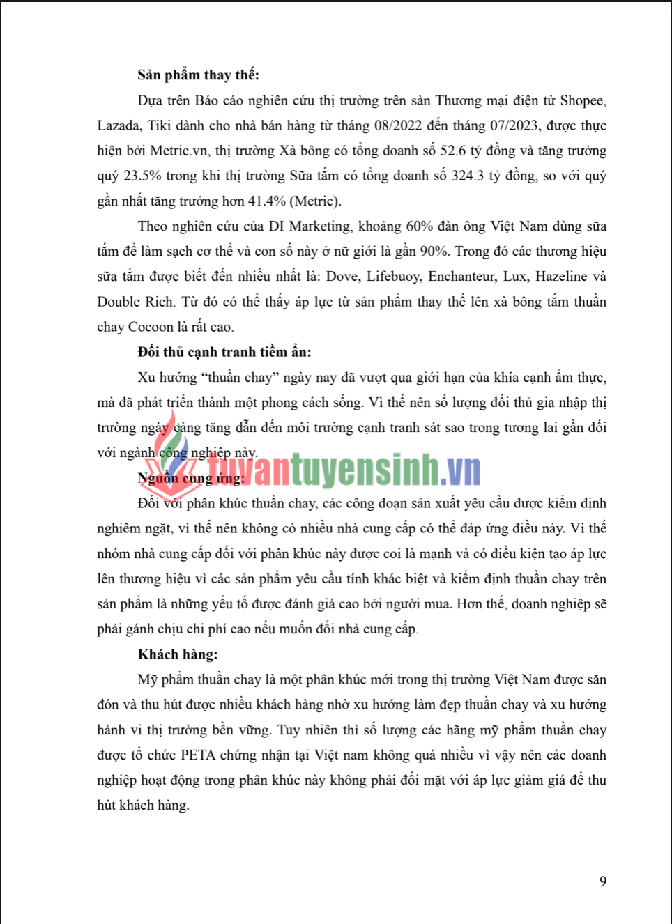 TIỂU LUẬN LẬP CHIẾN LƯỢC MARKETING KẾ HOẠCH - TRƯỜNG ĐẠI HỌC TÀI CHÍNH 2