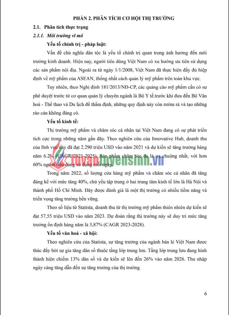 TIỂU LUẬN LẬP CHIẾN LƯỢC MARKETING KẾ HOẠCH - TRƯỜNG ĐẠI HỌC TÀI CHÍNH